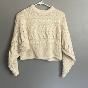 cream sweater